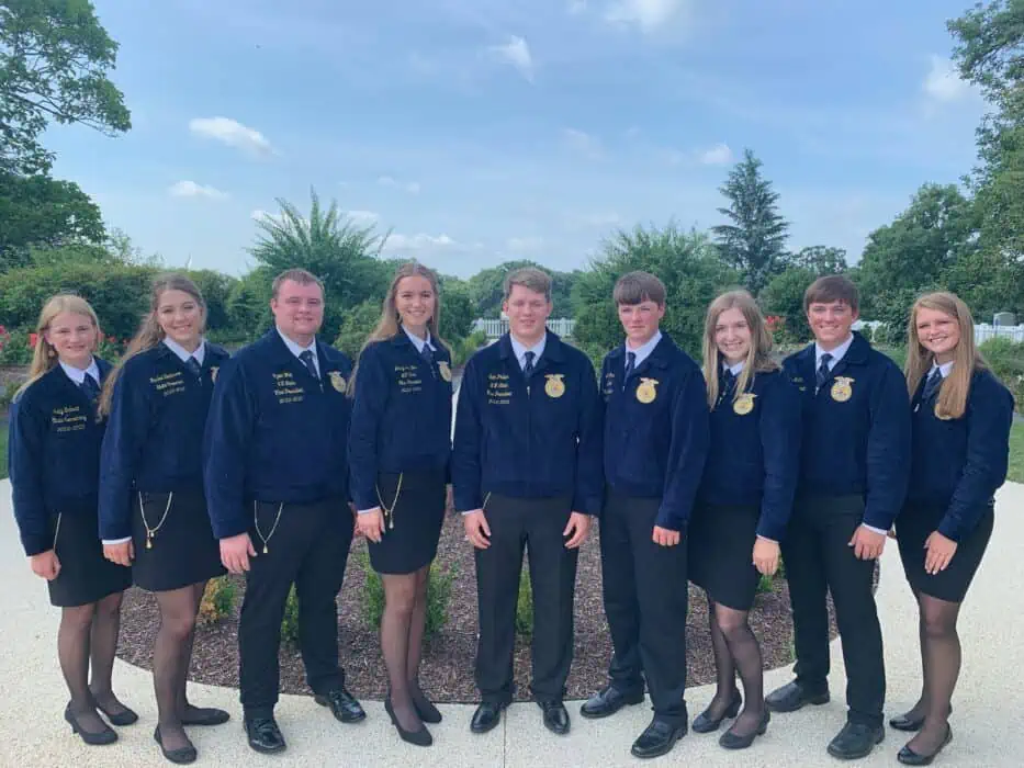 North Central State FFA officers in Iowa