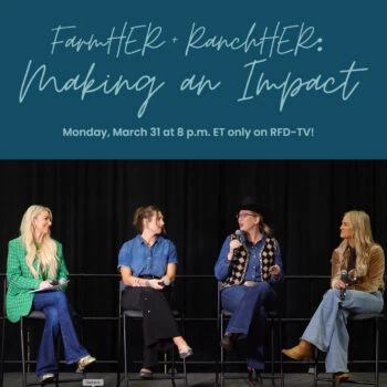 farmher and ranchher making an impact panel premieres monday march 31 2025 only on rfdtv